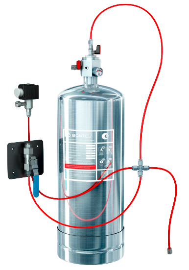 Automatic fire suppression unit