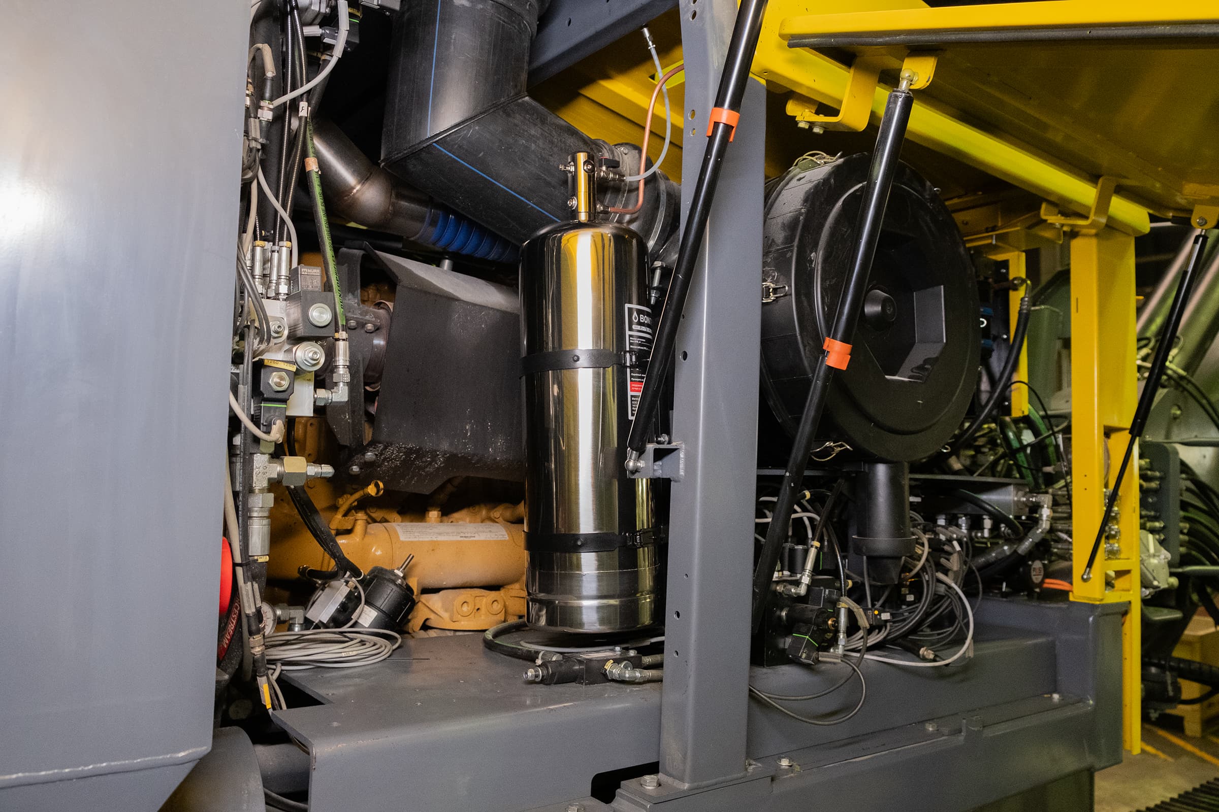 Drilling rig engine compartment protection